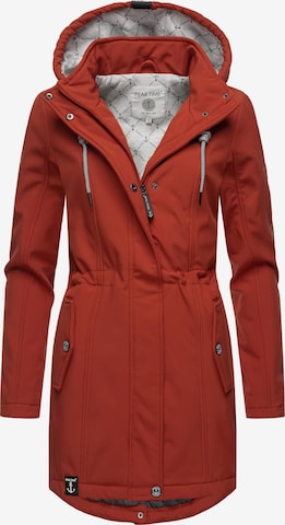 Peak Time Raincoat in Red: front