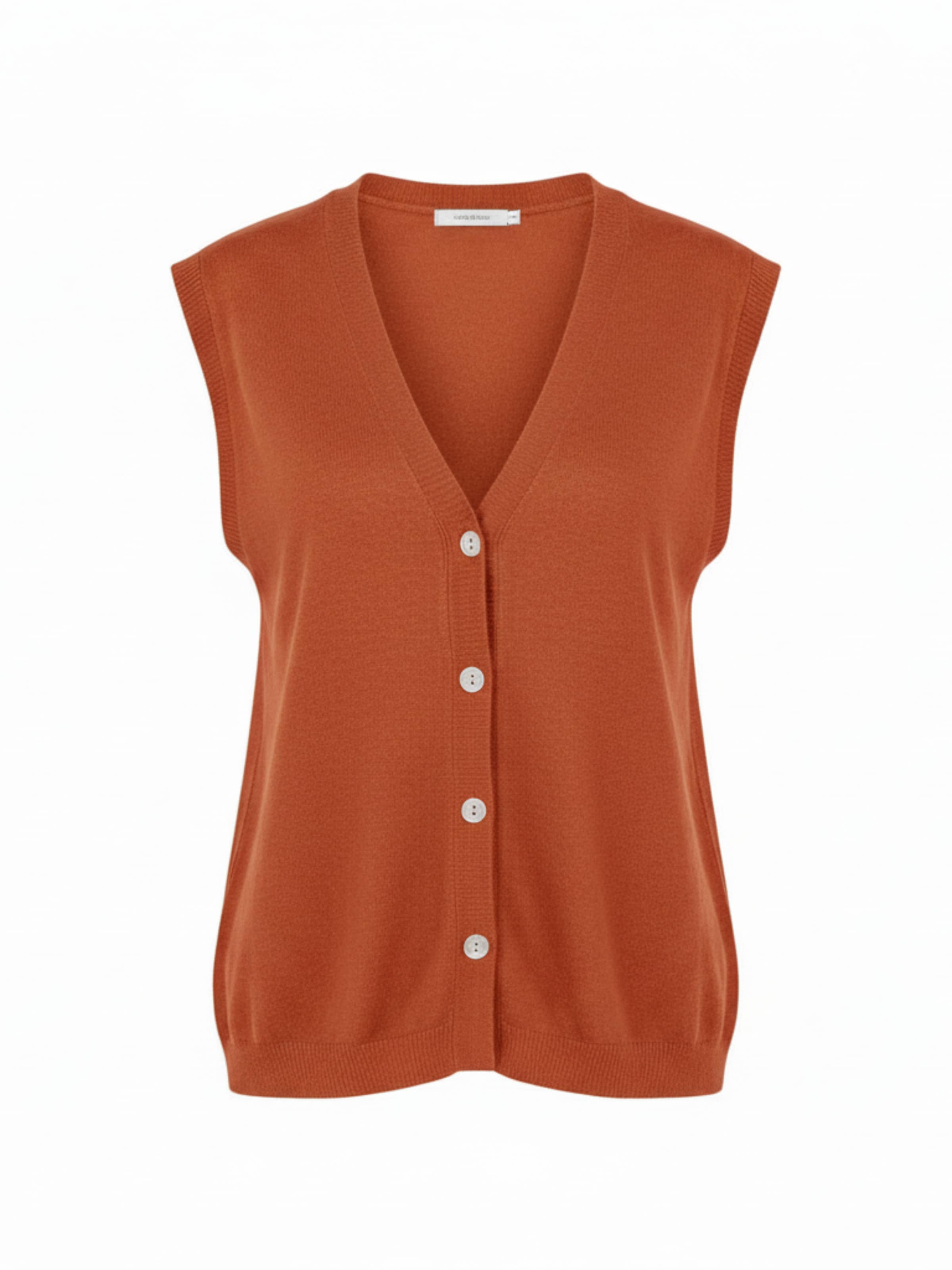 Pull-over 'Gilet manou' WEARABLE STORIES en rouge : devant