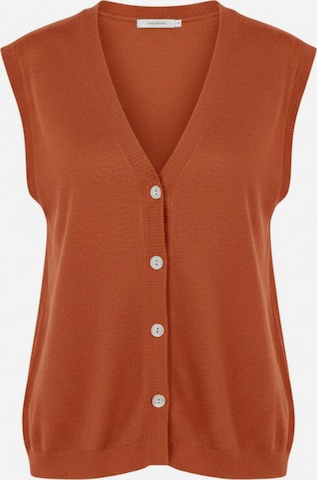 Pull-over 'Gilet manou' WEARABLE STORIES en rouge : devant