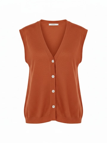 WEARABLE STORIES Trui 'Gilet manou' in Rood: voorkant