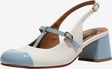 Escarpins à bride arrière FLY LONDON en blanc : devant