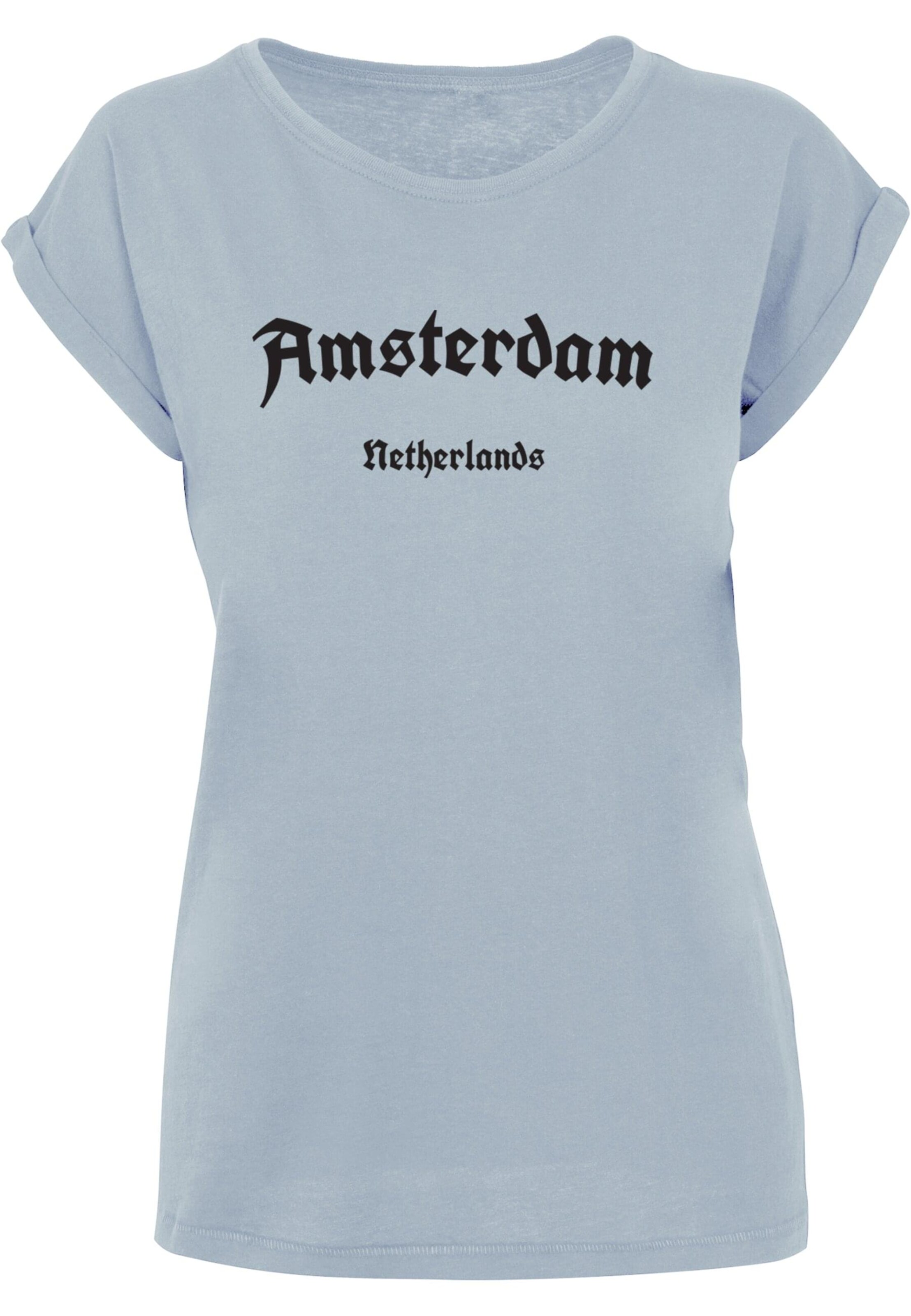 Merchcode Shirt 'Amsterdam' in Blauw: voorkant