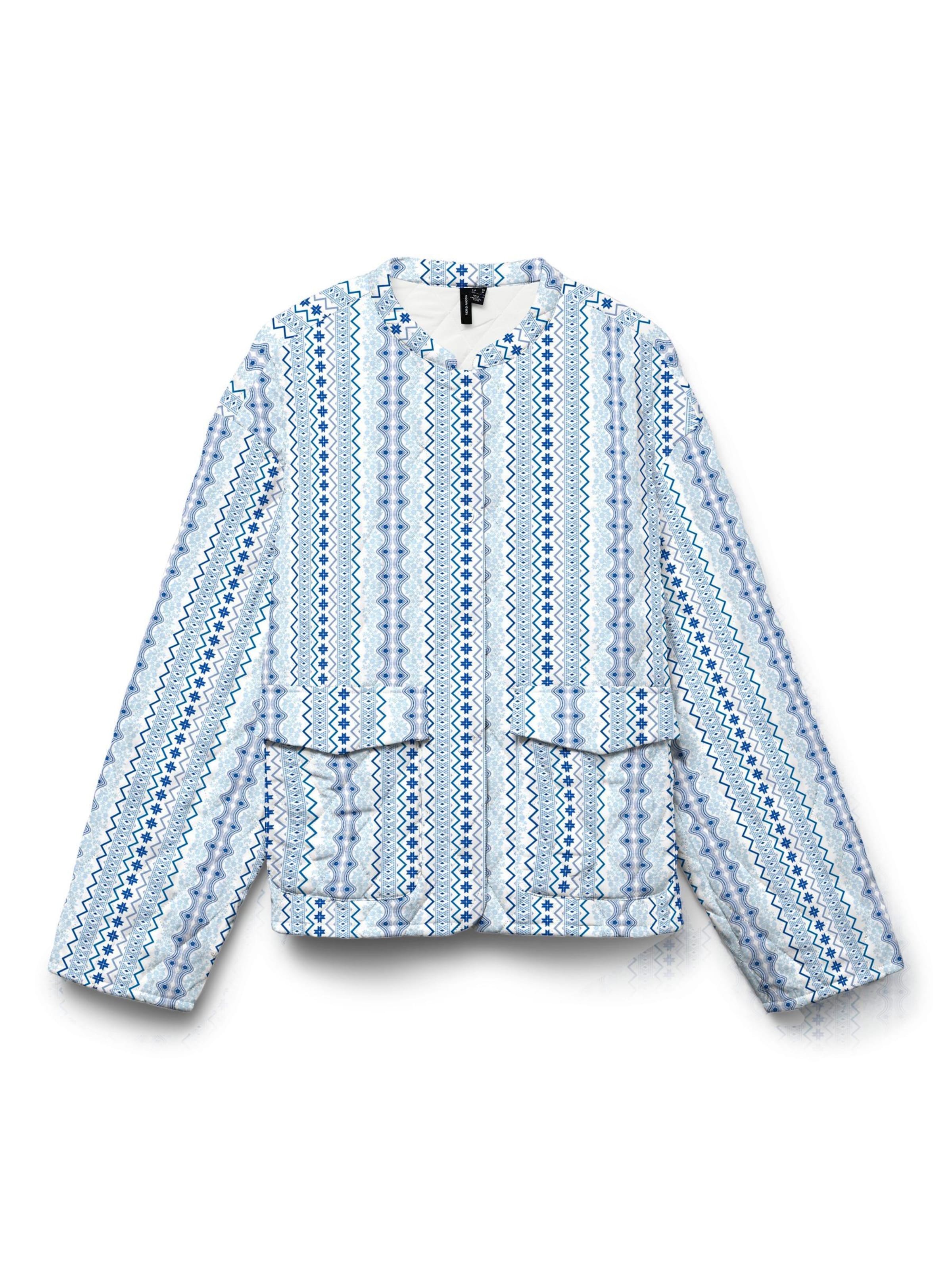 VERO MODA Jacke 'VMMimi' in blau / hellblau / weiß, Produktansicht