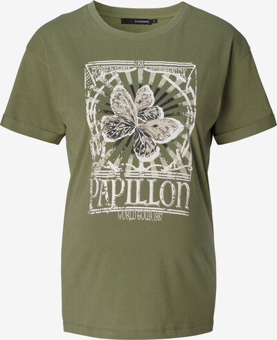 Supermom Camiseta 'Evergreen' en beige / caqui / negro / blanco, Vista del producto