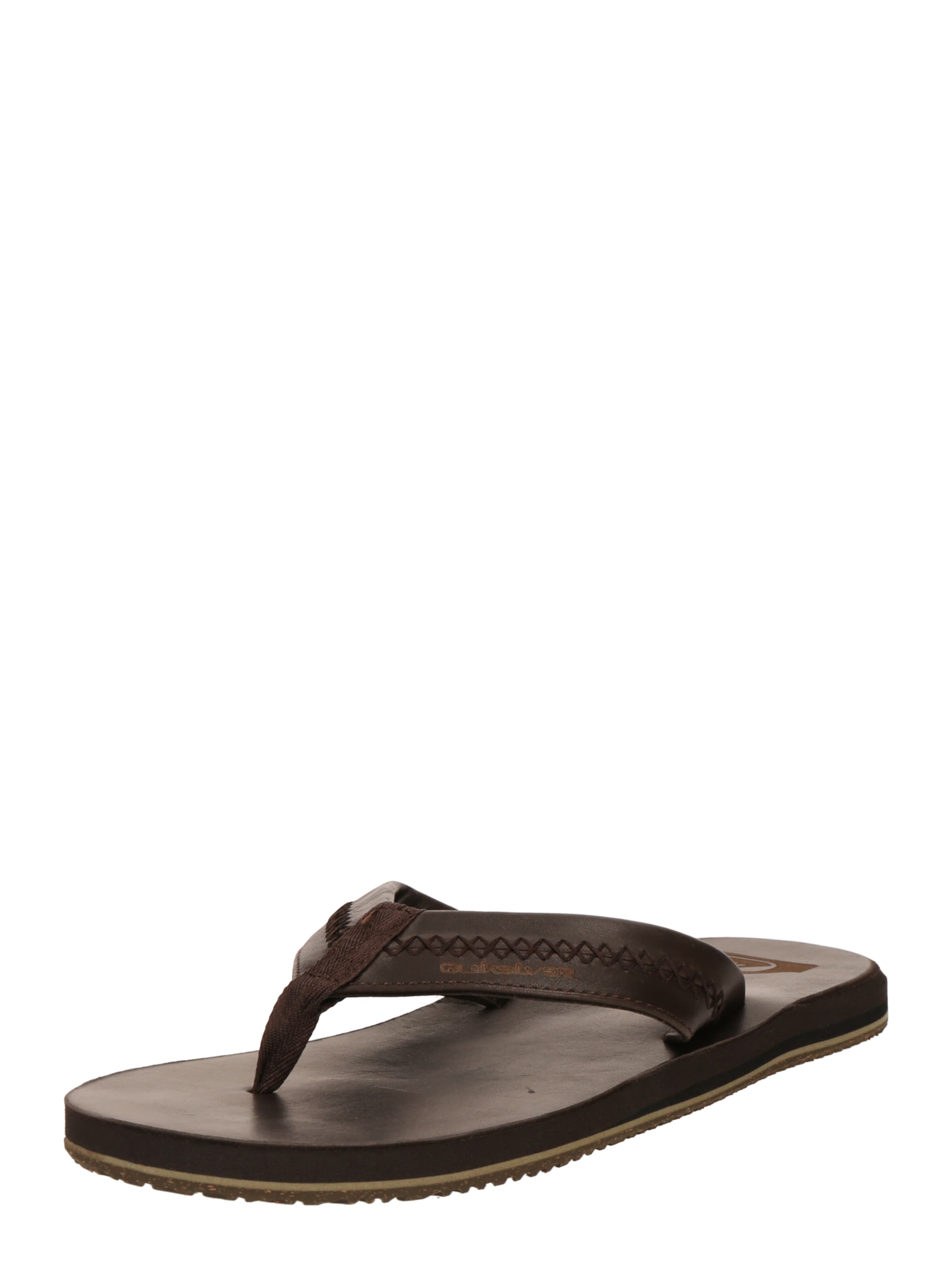 Tongs 'Carver Natural II' QUIKSILVER en marron : devant