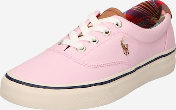 Polo Ralph Lauren Rövid szárú edzőcipők 'KEATON' - rózsaszín: elől