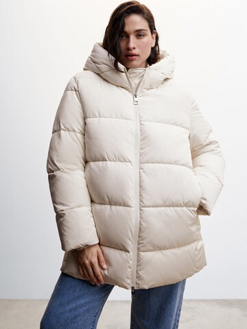 MANGO Winter Jacket 'TOKYO' in Beige: front