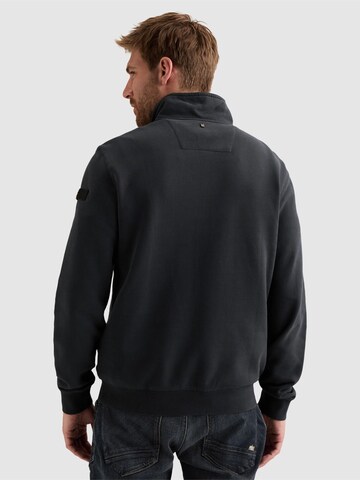Felpa 'Sweatshirt with half-zip and garment-dye wash' di PME Legend in blu