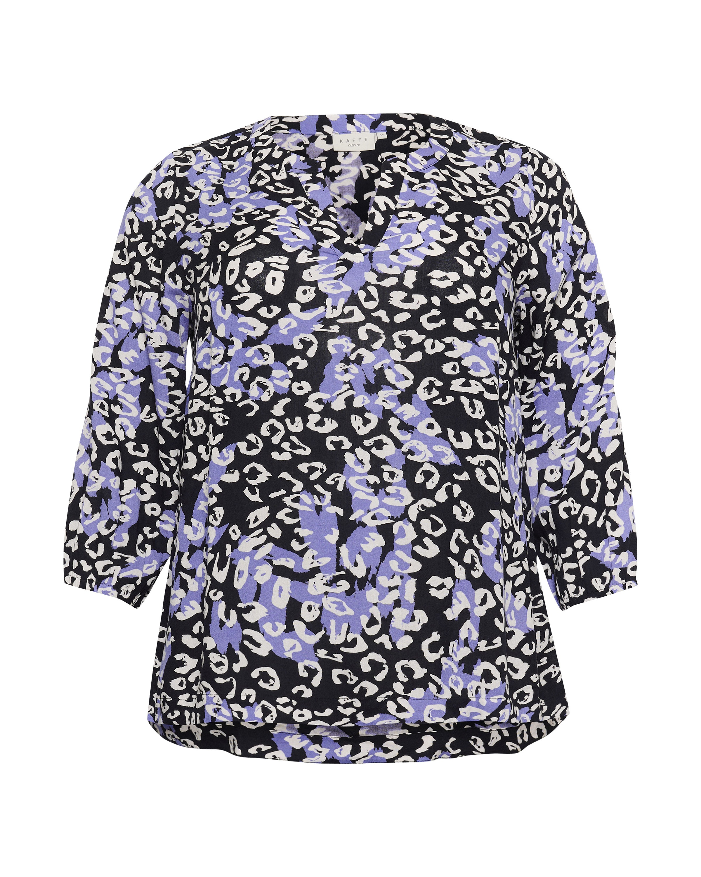 KAFFE CURVE Bluse 'Janni ' in Mischfarben: Vorderseite