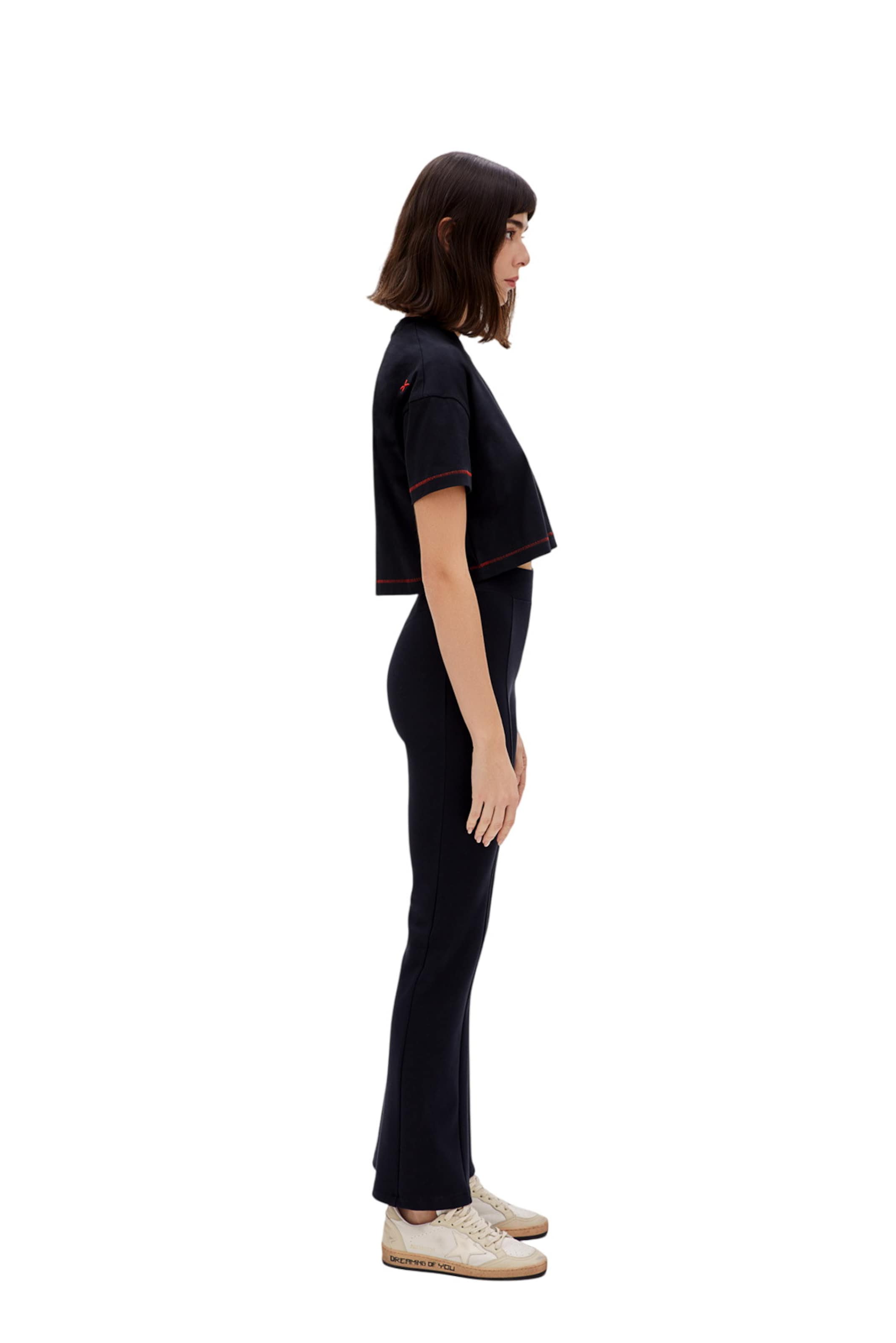 PCFG Flared Trousers in Black