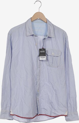 NAPAPIJRI Button Up Shirt in XXL in Blue: front