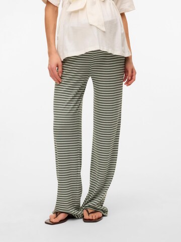 MAMALICIOUS Regular Trousers in Green: front