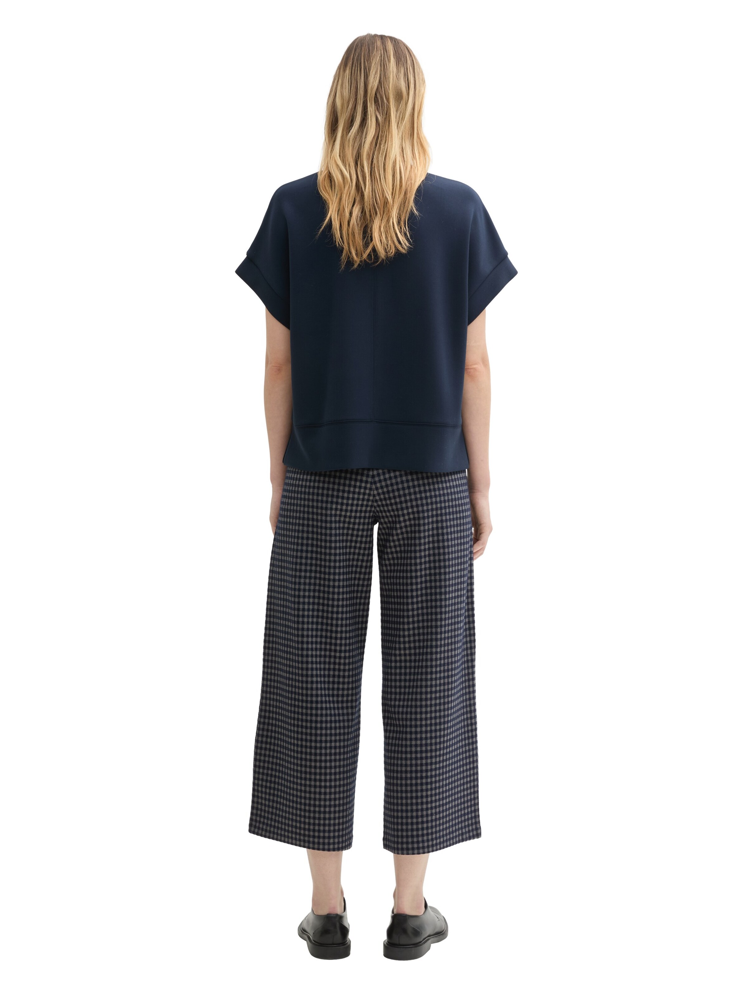 TOM TAILOR Wide leg Pants in Black