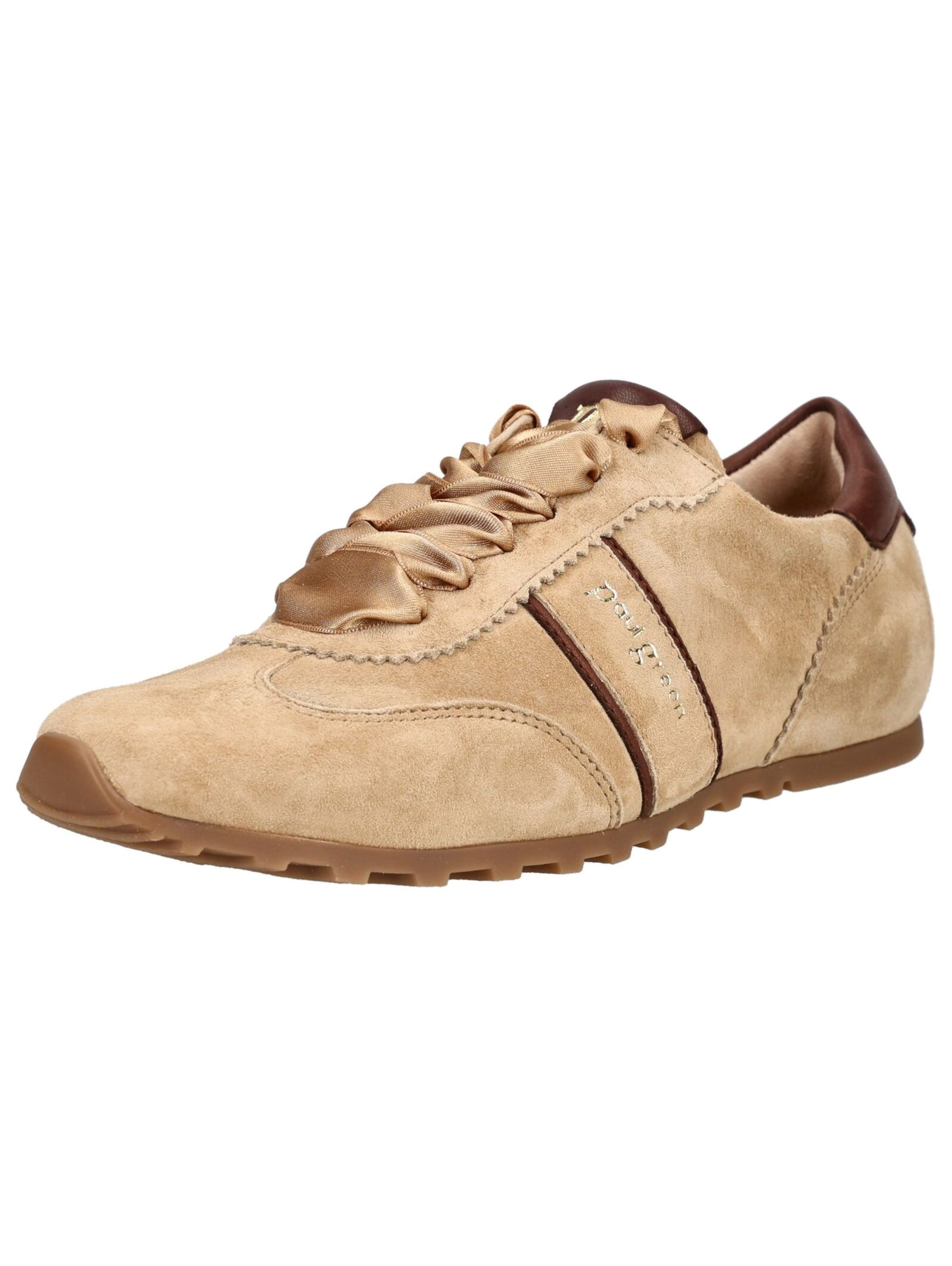 Chaussure de sport à lacets Paul Green en beige : devant