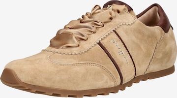 Chaussure de sport à lacets Paul Green en beige : devant