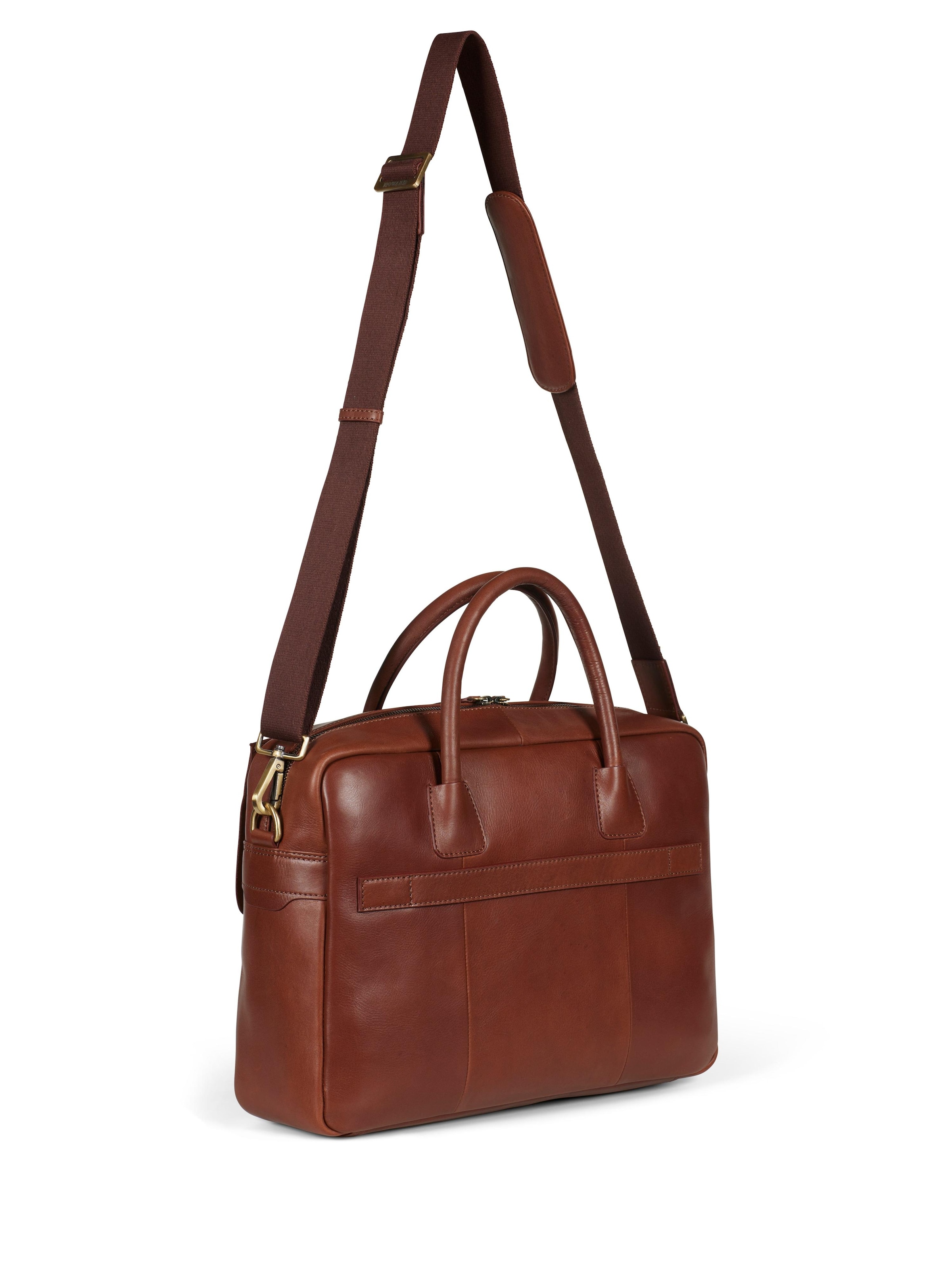 Borsa per laptop 'Laptop Bag Charlie Brown' di Howard London in marrone