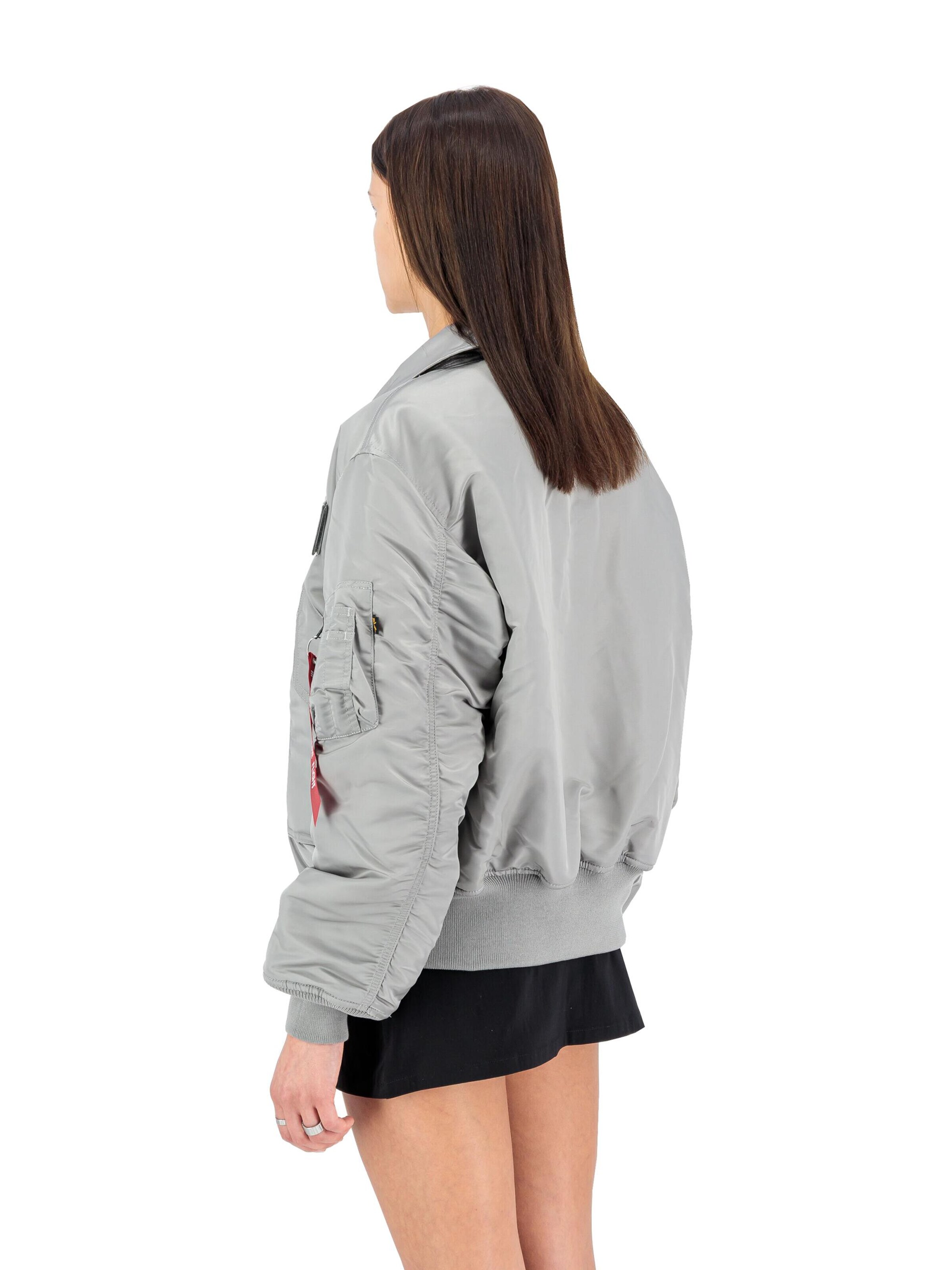 ALPHA INDUSTRIES Between-Season Jacket 'CWU-45 Heritage' in Silver