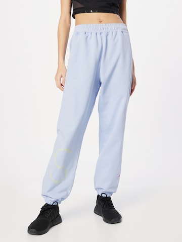 ADIDAS BY STELLA MCCARTNEY Tapered Workout Pants in Blue: front