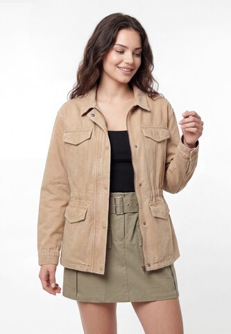 MYMO Between-season jacket in Beige: front
