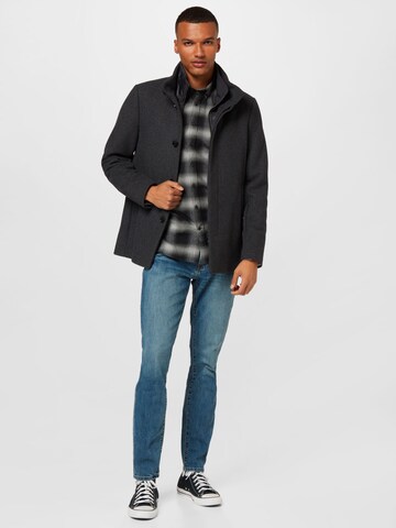 Matinique Regular fit Between-seasons coat 'Harvey' in Grey