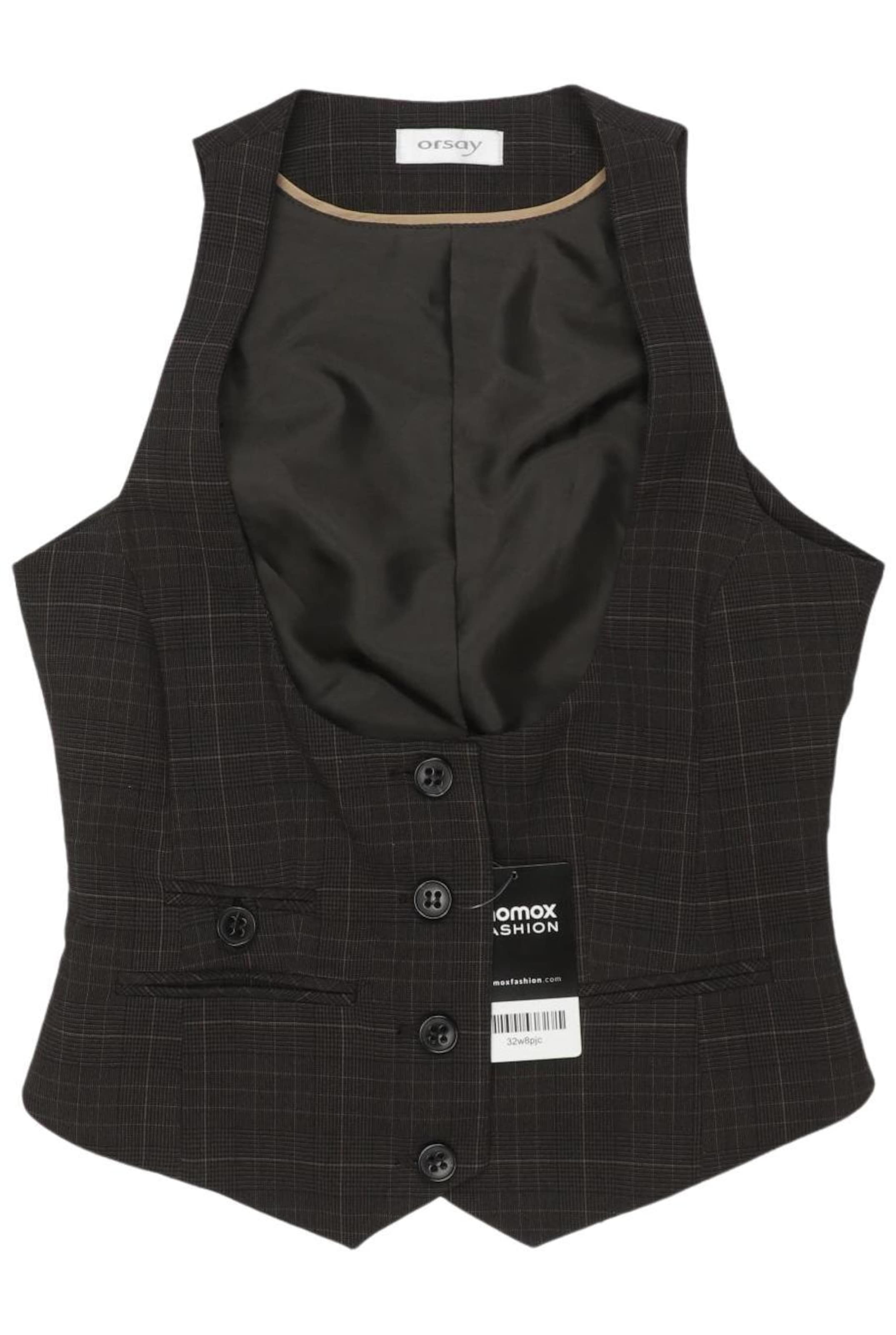 Orsay Weste XXS in Braun: Vorderseite