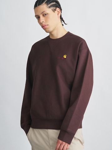 brūns Carhartt WIP Sportisks džemperis 'American Script'