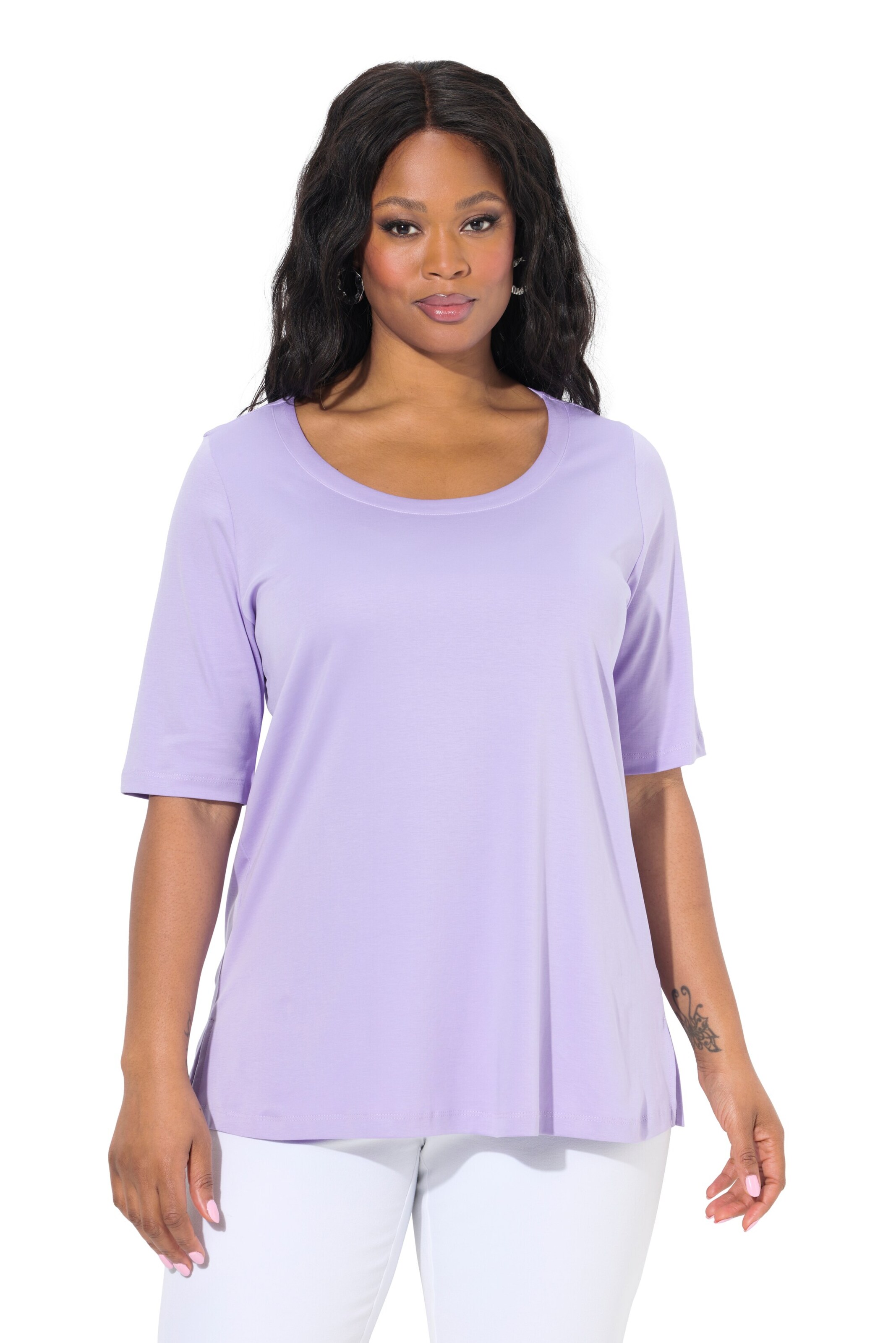 Ulla Popken Shirt in Purple: front