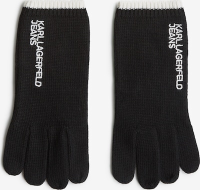 KARL LAGERFELD JEANS Sormikkaat värissä musta / valkoinen, Tuotenäkymä