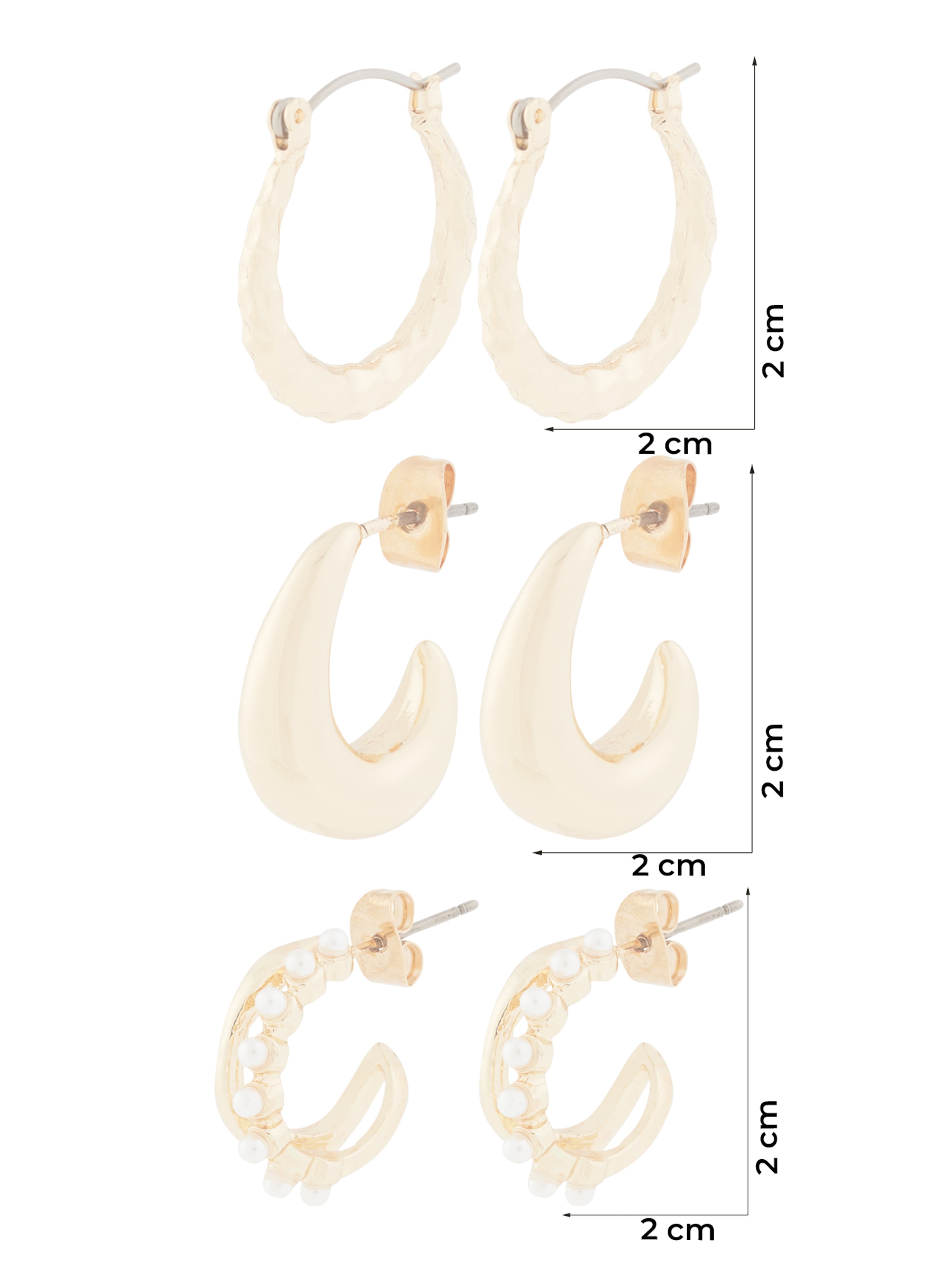 PIECES Kõrvarõngas 'PCALINA', värv Kuld