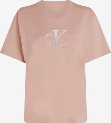 T-shirt Calvin Klein Jeans en orange : devant