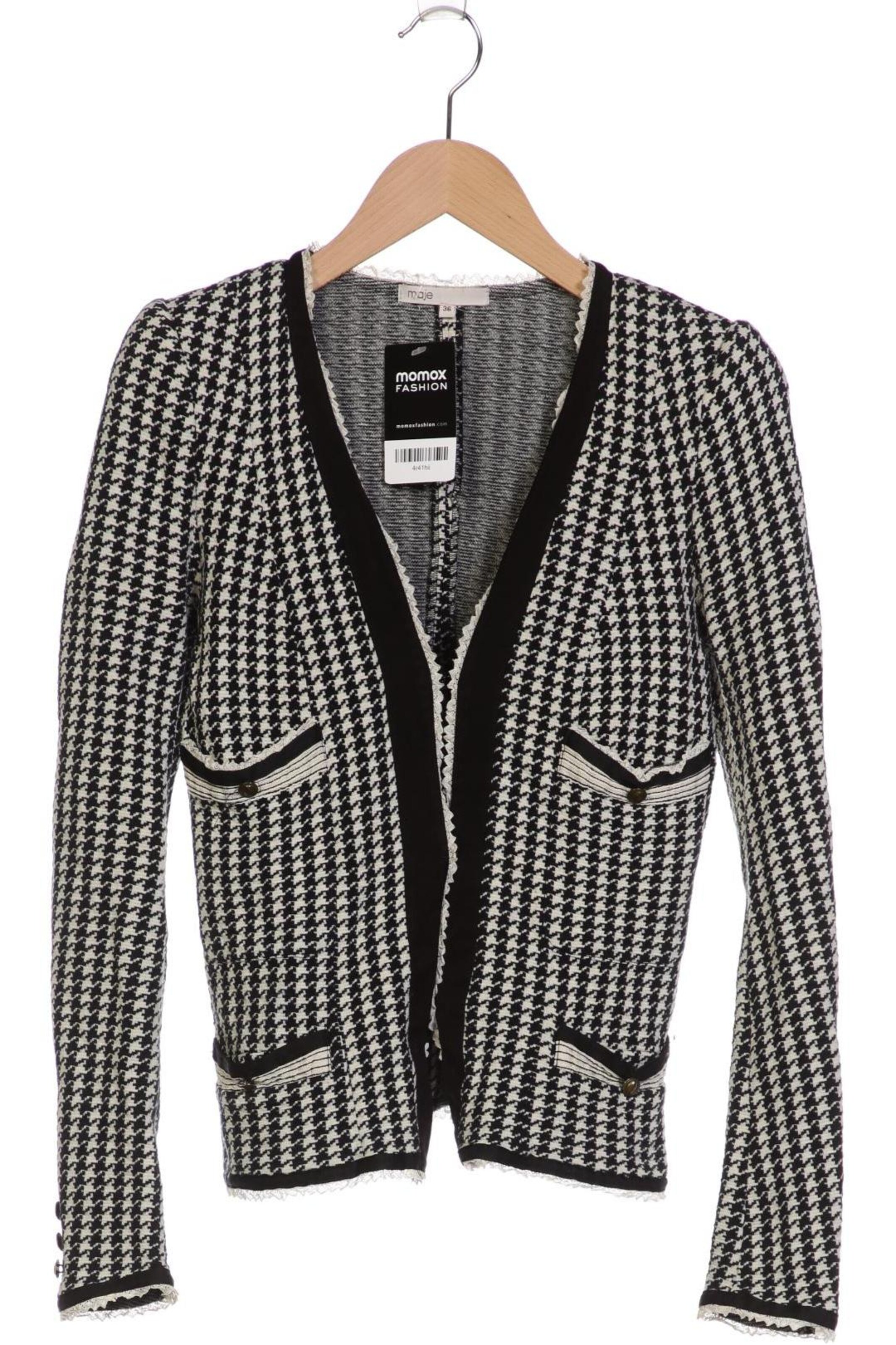 Maje Strickjacke XS in Schwarz: Vorderseite