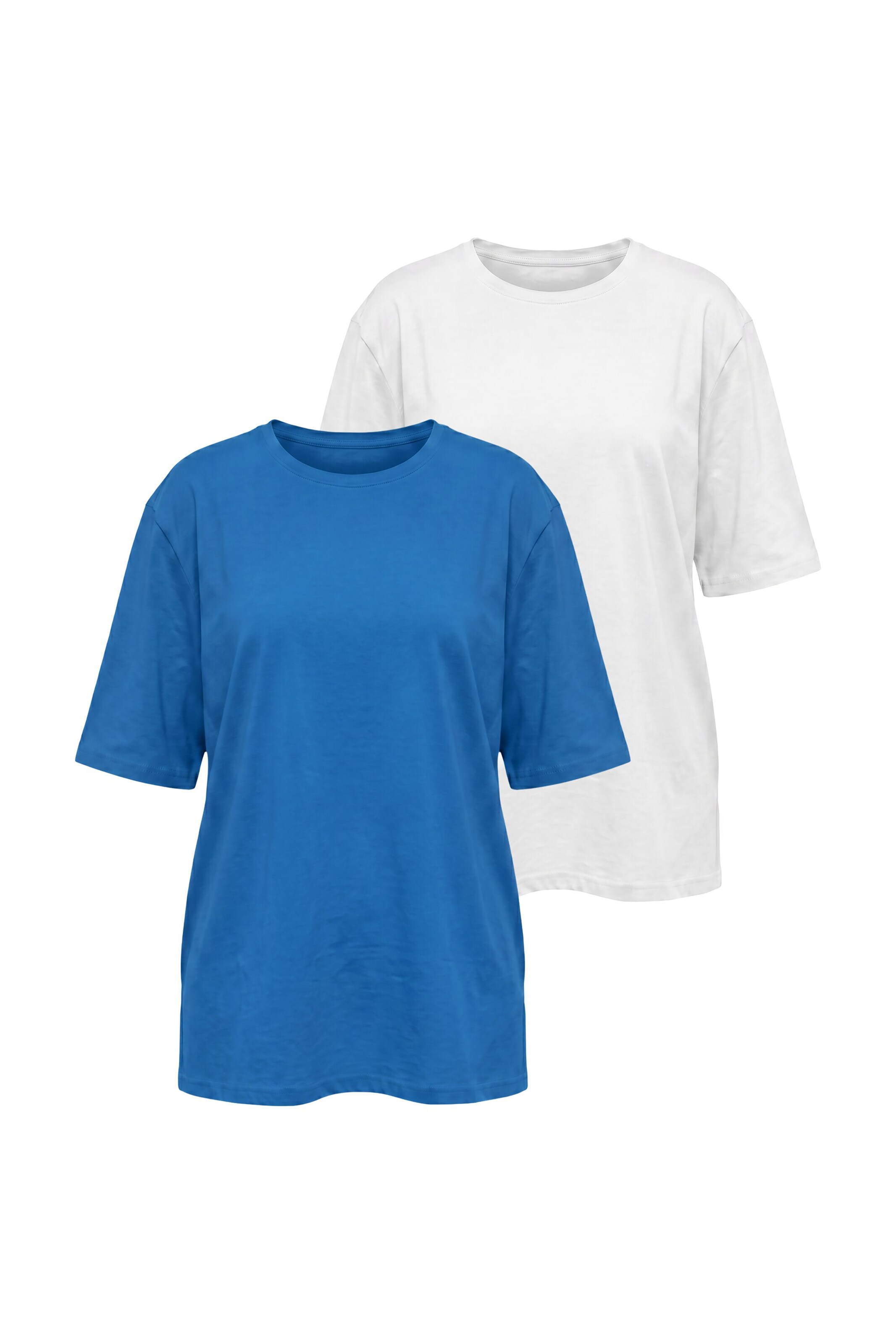 Ulla Popken Shirt in M-L in Blue / White, Item view