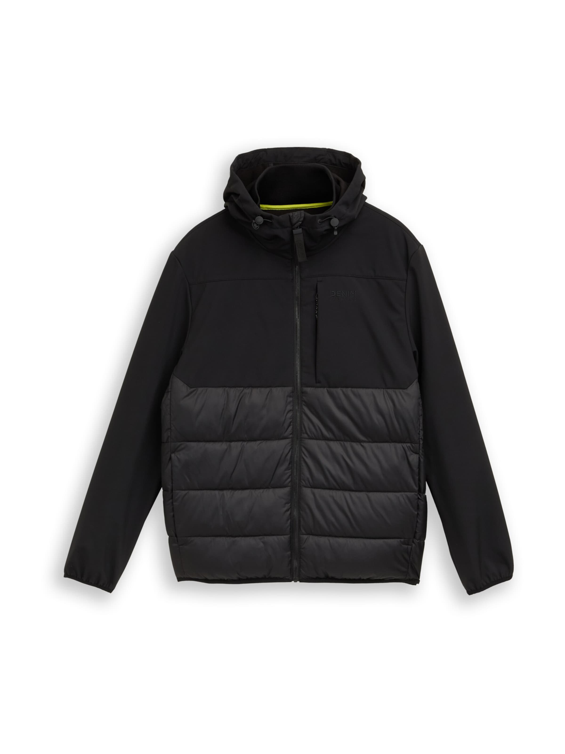 TOM TAILOR DENIM - Chaqueta de entretiempo en negro: frente