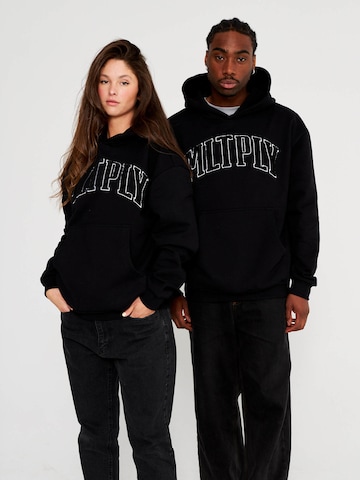 Sweat-shirt Multiply Apparel en noir : devant