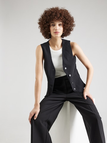 ABOUT YOU x Iconic by Tatiana Kucharova Gilet in Zwart: voorkant