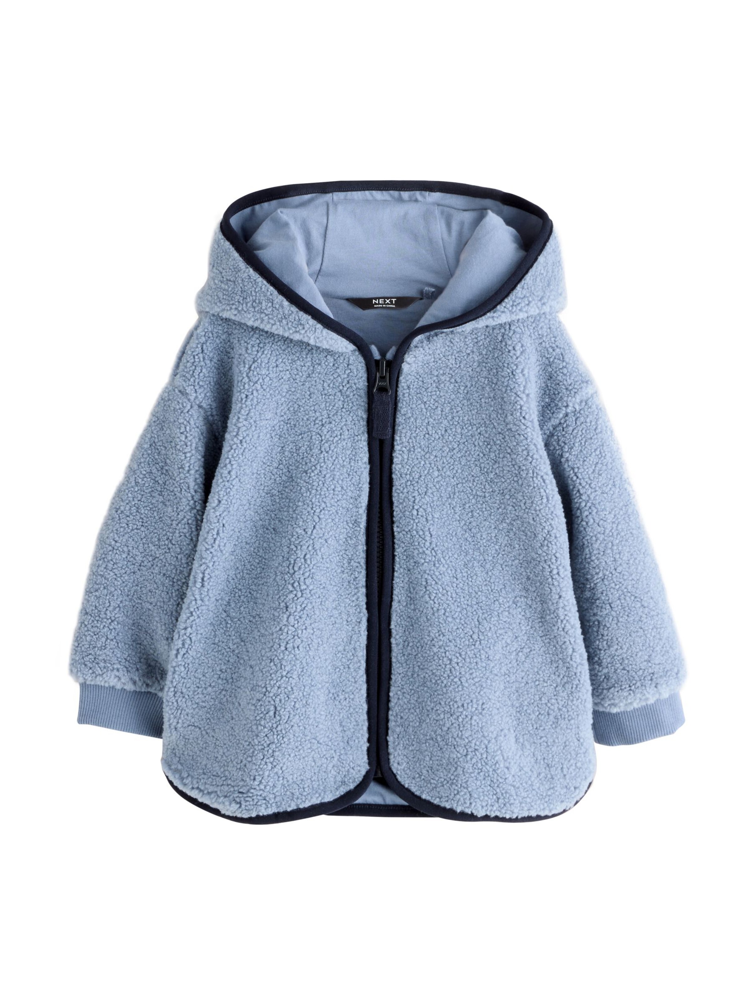 Next Fleecejacka i blå: framsida
