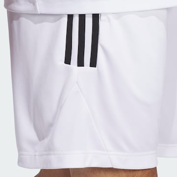 ADIDAS PERFORMANCE Loose fit Workout Pants in White