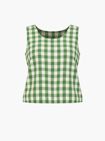 AmourLinen Top 'Ella' in Green: front