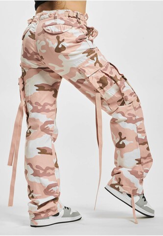 Brandit Regular Cargo Pants in Pink