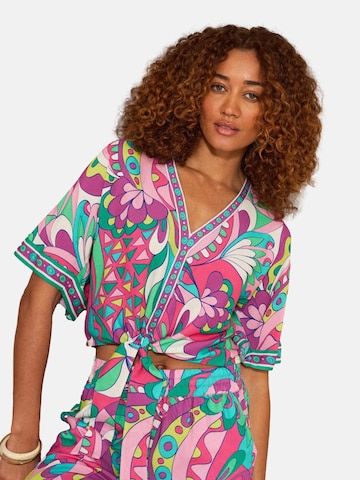 love & roses Blouse in Mixed colors: front