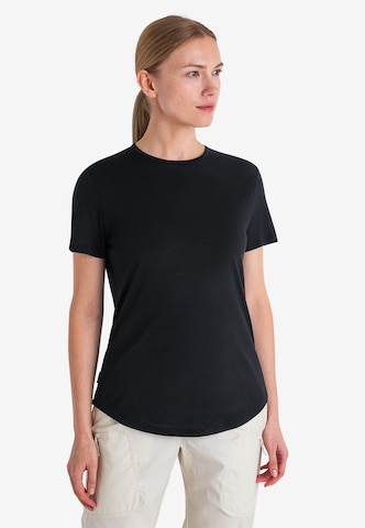 ICEBREAKER Koszulka funkcyjna 'Cool-Lite Sphere III' w kolorze czarny: przód