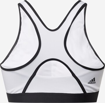 ADIDAS PERFORMANCE Bustier Urheilurintaliivit 'Believe This' värissä valkoinen