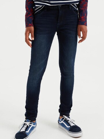 WE Fashion Skinny Jeans in Blue: front