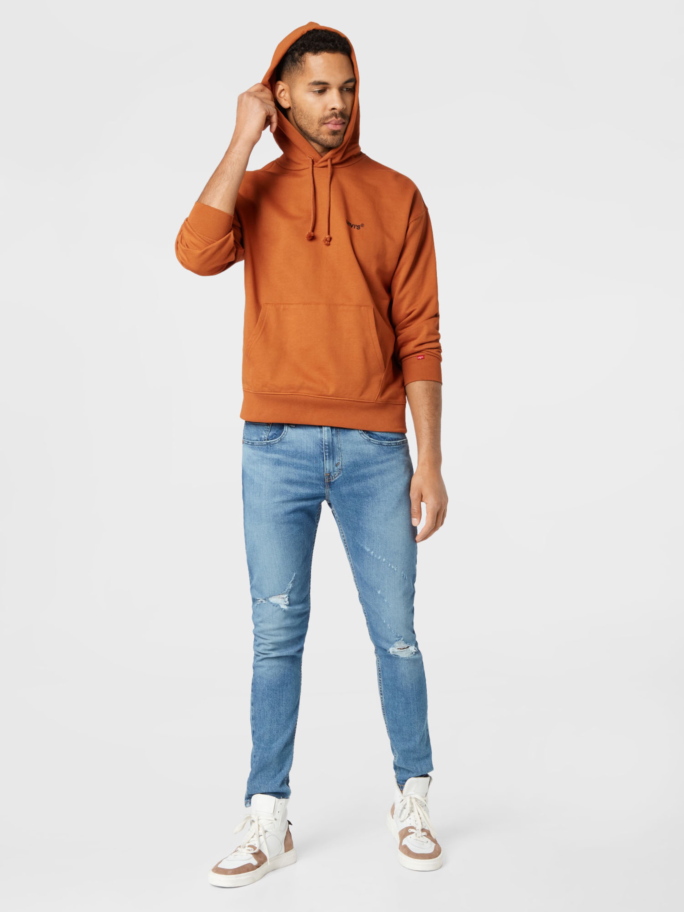 Männer Sweat LEVI'S Sweatshirt in Cognac - GH84015 Männer Sweat LEVI'S Sweatshirt in Cognac - GH84015