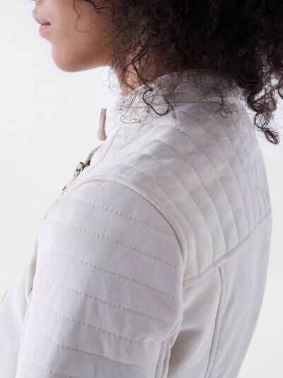 Salsa Jeans Tussenjas 'Biker' in de kleur Beige, Productweergave