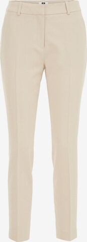 WE Fashion Slimfit Hose in Beige: predná strana