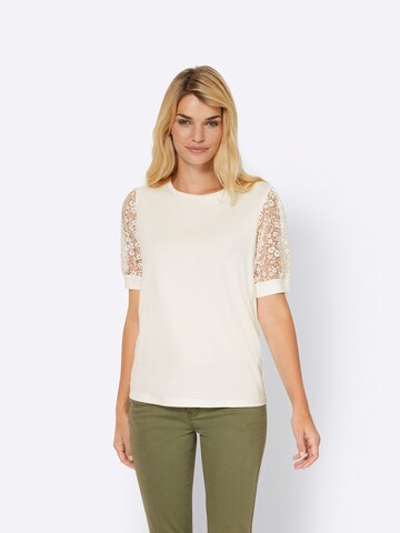 heine Shirt in Beige: voorkant