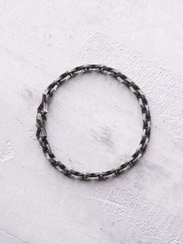 REYTEL - Pulsera 'CHAIN' en plata: frente