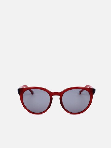 Carolina Herrera Zonnebril in Rood: voorkant