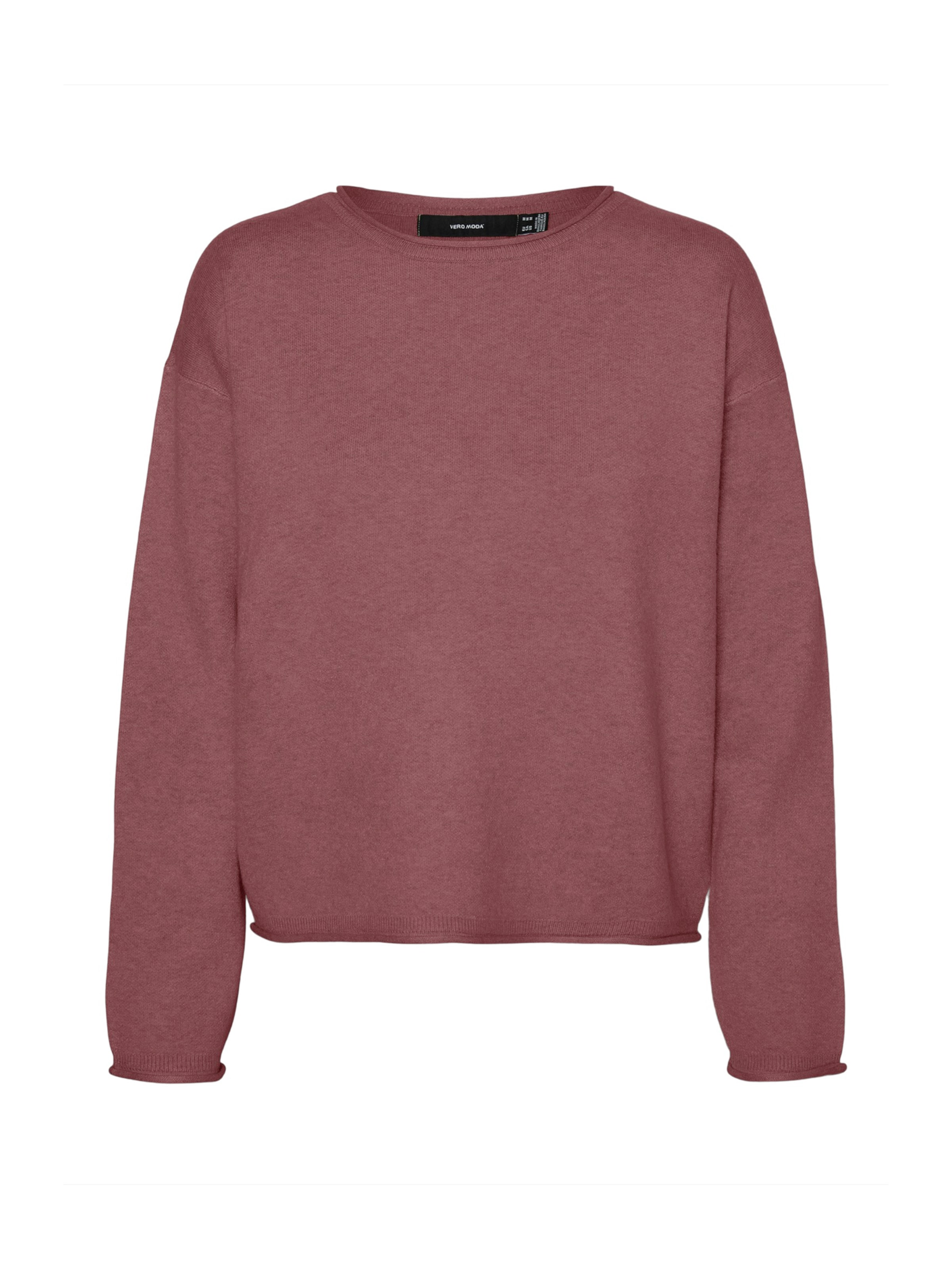 VERO MODA Свитер 'VMSABA' в Ярко-розовый: спереди